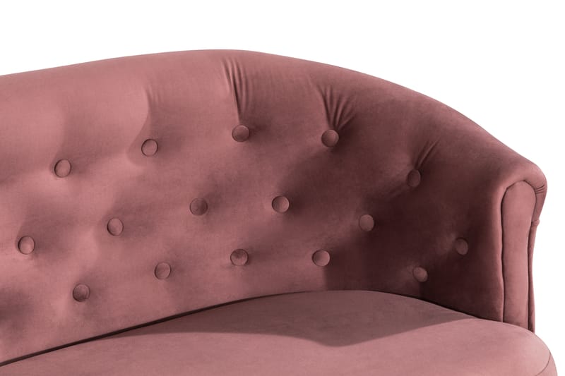 Soffa Thunia Siss Sammet - Rostrosa - Möbler - Soffa - Sammetssoffa