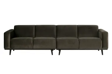 Statement 4-sits Sammetssoffa - Grön - Möbler - Soffa - Sammetssoffa