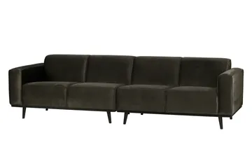 Statement 4-sits Sammetssoffa - Grön - Möbler - Soffa - Sammetssoffa
