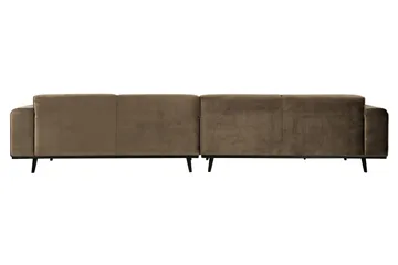 Statement 4-sits Sammetssoffa Large - Taupe - Möbler - Soffa - Sammetssoffa