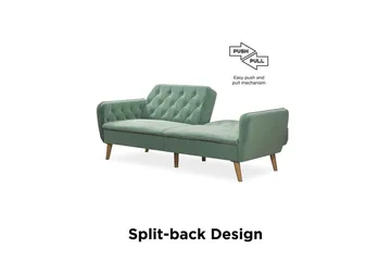 Tallulah 2-sits Bäddsoffa Sammet/Ljusgrön - Novogratz - Möbler - Soffa - Sammetssoffa