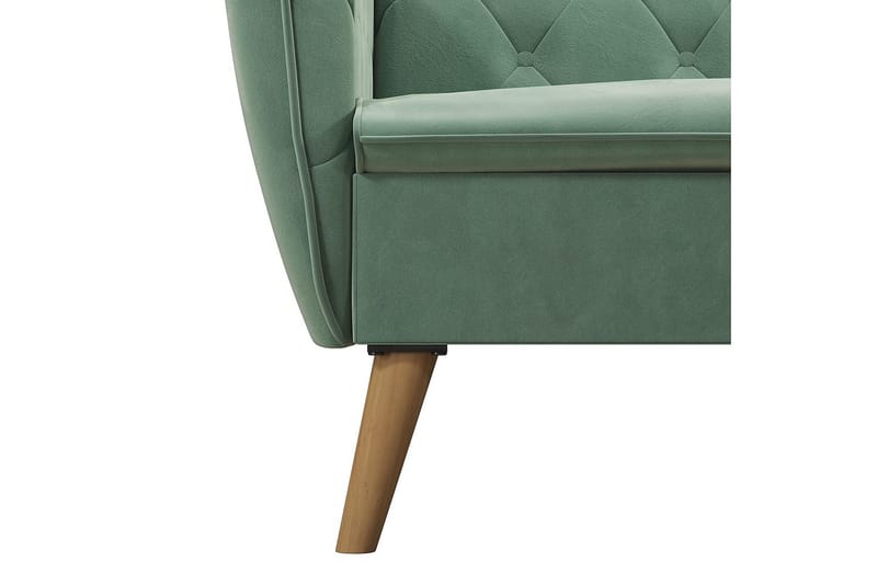 Tallulah 2-sits Bäddsoffa Sammet/Ljusgrön - Novogratz - Möbler - Soffa - Sammetssoffa