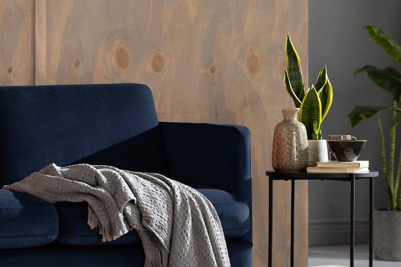 Teodin Sammetssoffa 2-sits - Blå - Möbler - Soffa - Sammetssoffa