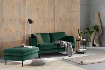 Teodin Sammetssoffa 2-sits - Grön - Möbler - Soffa - Sammetssoffa