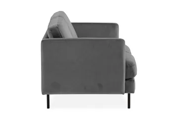 Teodin Sammetssoffa 2-sits - Ljusgrå - Möbler - Soffa - Sammetssoffa