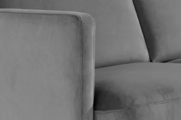 Teodin Sammetssoffa 2-sits - Ljusgrå - Möbler - Soffa - Sammetssoffa