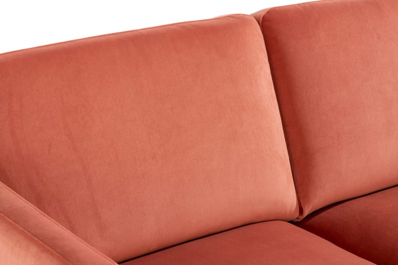 Teodin Sammetssoffa 2-sits - Rosa - Möbler - Soffa - Sammetssoffa
