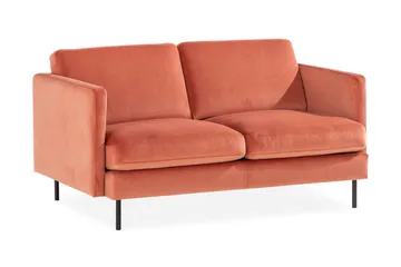 Teodin Sammetssoffa 2-sits - Rosa - Möbler - Soffa - Sammetssoffa