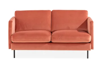 Teodin Sammetssoffa 2-sits - Rosa - Möbler - Soffa - Sammetssoffa