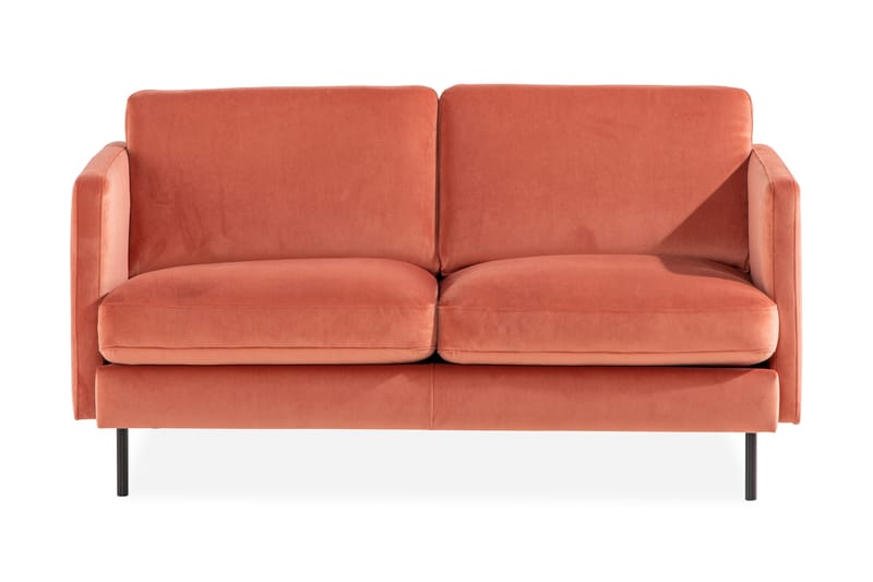 Teodin Sammetssoffa 2-sits - Rosa - Möbler - Soffa - Sammetssoffa