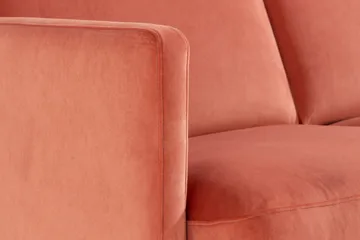 Teodin Sammetssoffa 2-sits - Rosa - Möbler - Soffa - Sammetssoffa