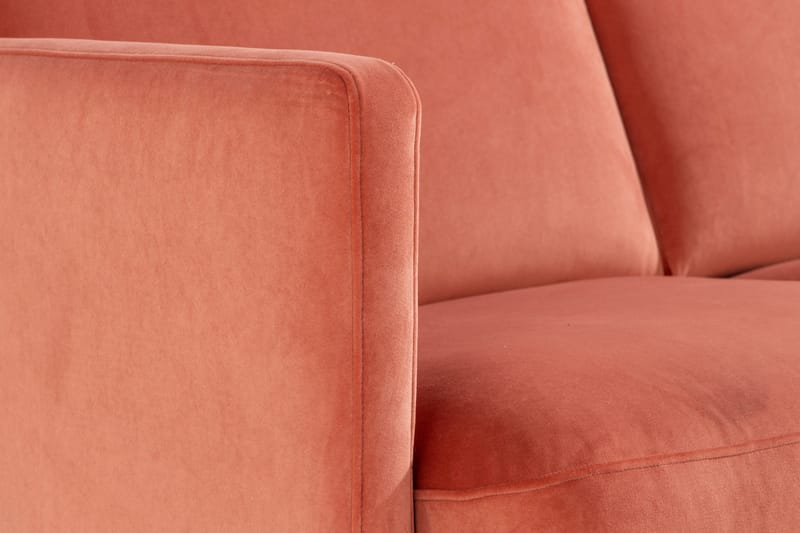 Teodin Sammetssoffa 2-sits - Rosa - Möbler - Soffa - Sammetssoffa