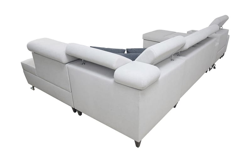 Torretta 6-sits Bäddsoffa - Vit - Sammetssoffa - Bäddsoffa divan