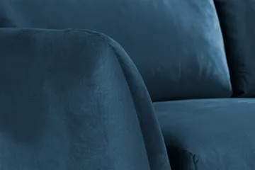 Trend 2-sits Sammetssoffa - Blå - Möbler - Soffa - Sammetssoffa