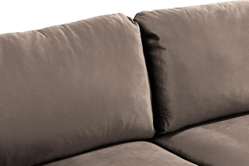 Trend 2-sits Sammetssoffa - Brun - Möbler - Soffa - Sammetssoffa