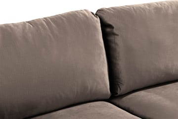 Trend 2-sits Sammetssoffa - Brun - Möbler - Soffa - Sammetssoffa