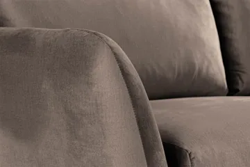 Trend 2-sits Sammetssoffa - Brun - Möbler - Soffa - Sammetssoffa