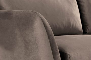 Trend 2-sits Sammetssoffa - Brun - Möbler - Soffa - Sammetssoffa