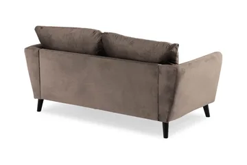 Trend 2-sits Sammetssoffa - Brun - Möbler - Soffa - Sammetssoffa