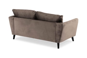 Trend 2-sits Sammetssoffa - Brun - Möbler - Soffa - Sammetssoffa