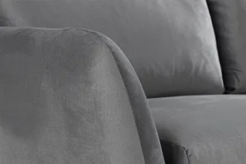 Trend 2-sits Sammetssoffa - Ljusgrå - Möbler - Soffa - Sammetssoffa