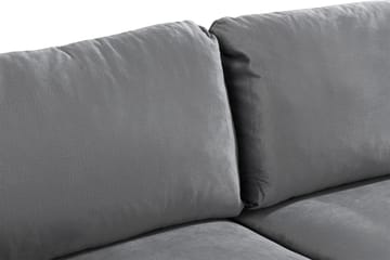 Trend 2-sits Sammetssoffa - Ljusgrå - Möbler - Soffa - Sammetssoffa