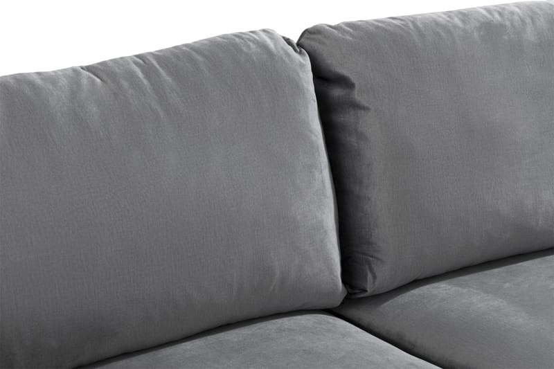 Trend 2-sits Sammetssoffa - Ljusgrå - Möbler - Soffa - Sammetssoffa