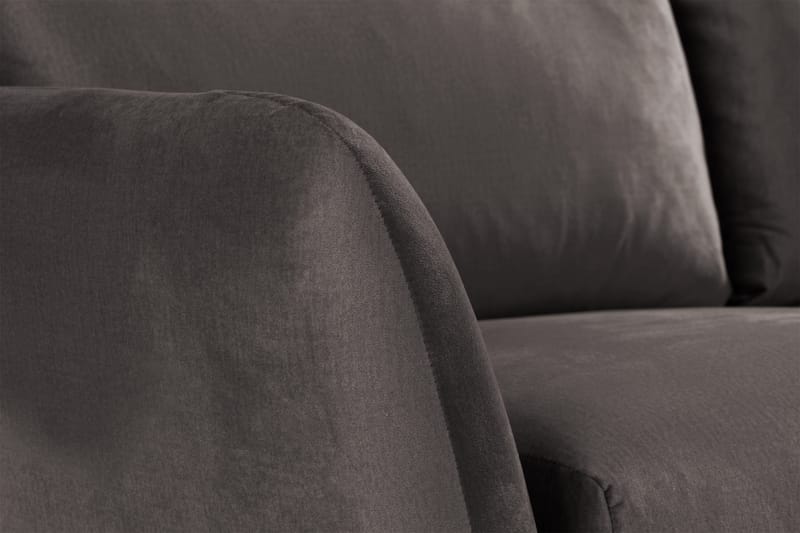 Trend 2-sits Sammetssoffa - Mörkgrå - Möbler - Soffa - Sammetssoffa