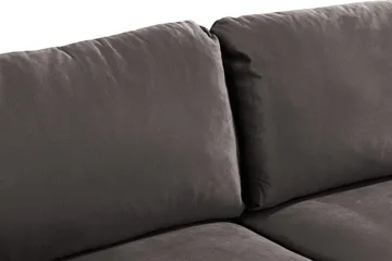 Trend 2-sits Sammetssoffa - Mörkgrå - Möbler - Soffa - Sammetssoffa