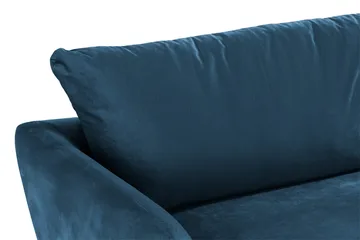 Trend 3-sits Sammetssoffa - Blå - Möbler - Soffa - Sammetssoffa