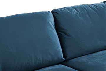 Trend 3-sits Sammetssoffa - Blå - Möbler - Soffa - Sammetssoffa