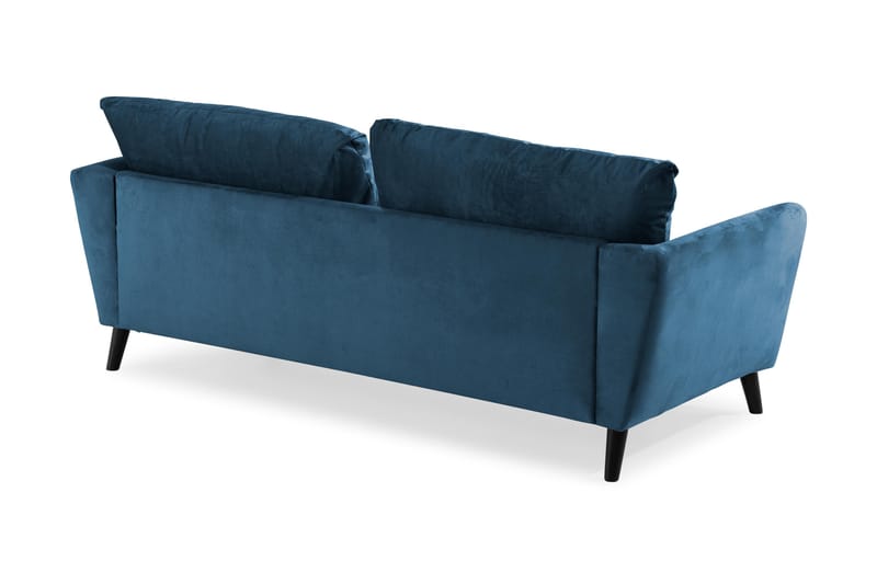 Trend 3-sits Sammetssoffa - Blå - Möbler - Soffa - Sammetssoffa
