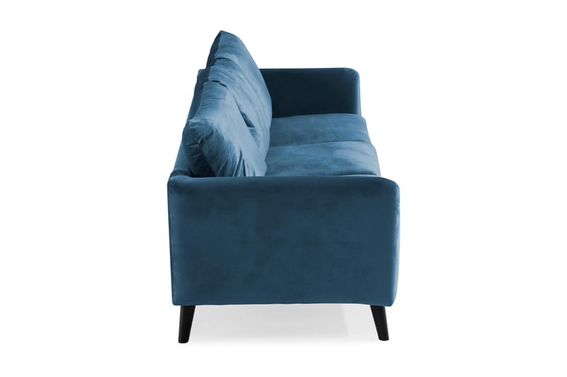 Trend 3-sits Sammetssoffa - Blå - Möbler - Soffa - Sammetssoffa