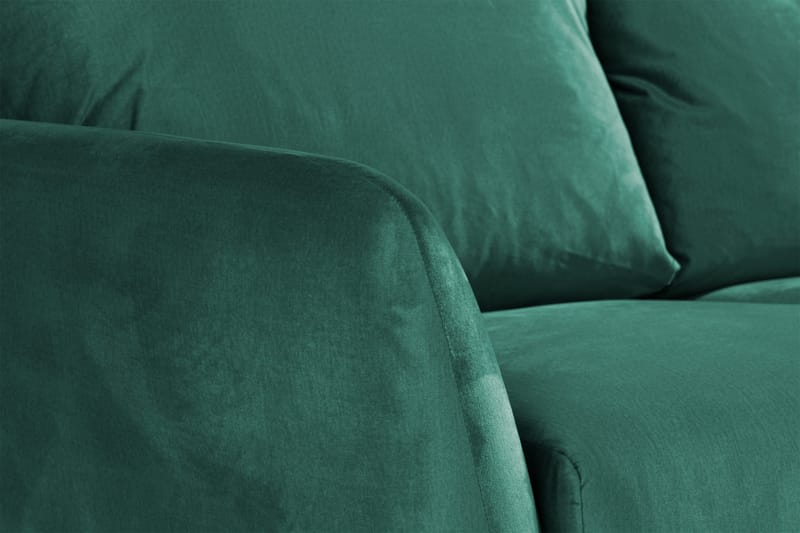 Trend 3-sits Sammetssoffa - Grön - Möbler - Soffa - Sammetssoffa