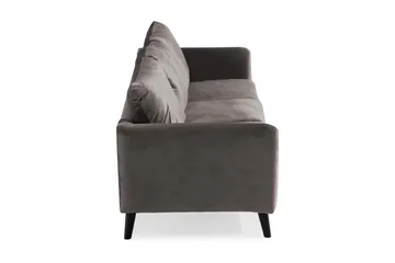 Trend 3-sits Sammetssoffa - Mörkgrå - Möbler - Soffa - Sammetssoffa