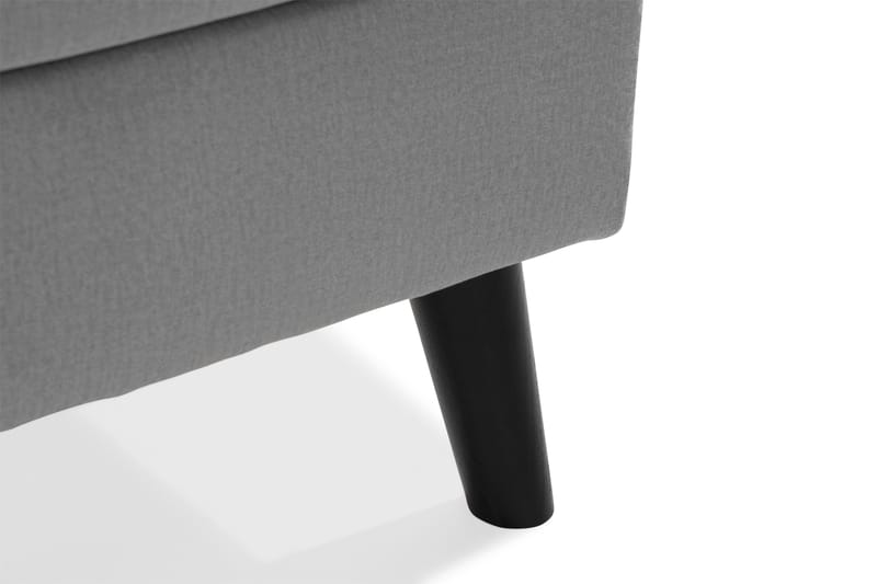 Trend 4-sits Högervänd U-formad Soffa med Divan och Schäslong i Sammet - Ljusgrå - Möbler - Soffa - Sammetssoffa