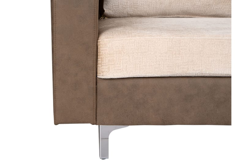 Truro Vänster L-formad Hörnsoffa med Divan i Tyg - Sandbeige - Möbler - Soffa - Sammetssoffa