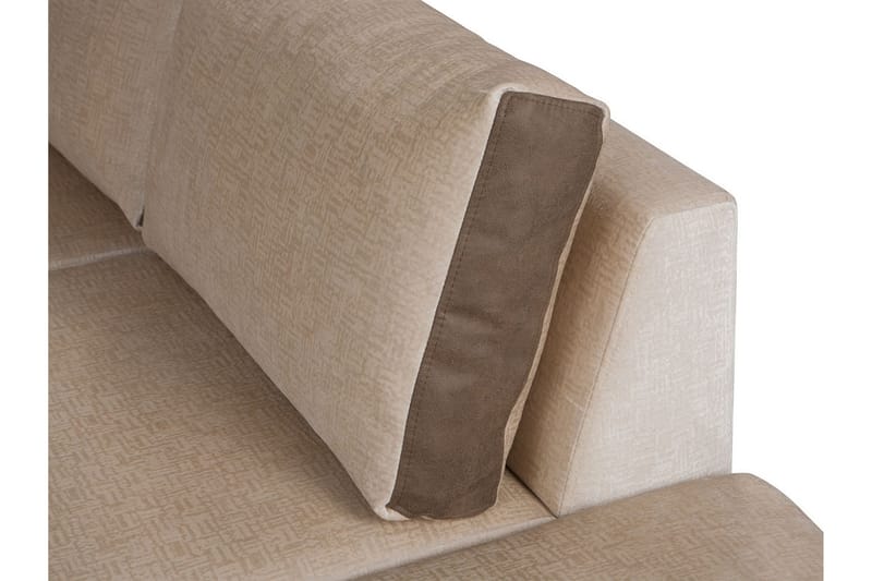 Truro Vänster L-formad Hörnsoffa med Divan i Tyg - Sandbeige - Möbler - Soffa - Sammetssoffa