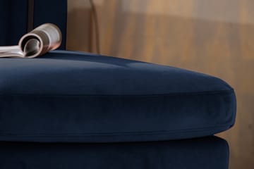 U-soffa Elion med Divan Sammet Vänster - Blå - Möbler - Soffa - Sammetssoffa