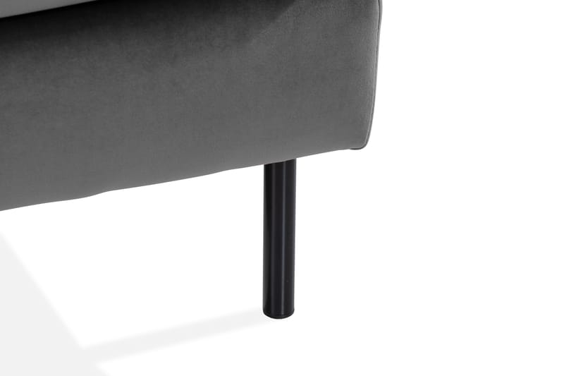 U-soffa Elion med Divan Sammet Vänster - Ljusgrå - Möbler - Soffa - Sammetssoffa