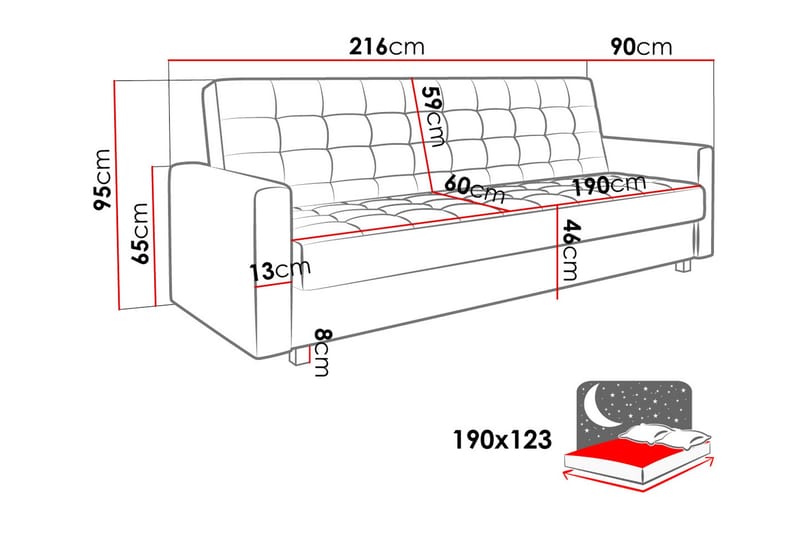 Veasna Bäddsoffa - Grön - Möbler - Soffa - Sammetssoffa