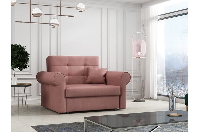 Viva Silver soffa - Rosa - Möbler - Soffa - Sammetssoffa