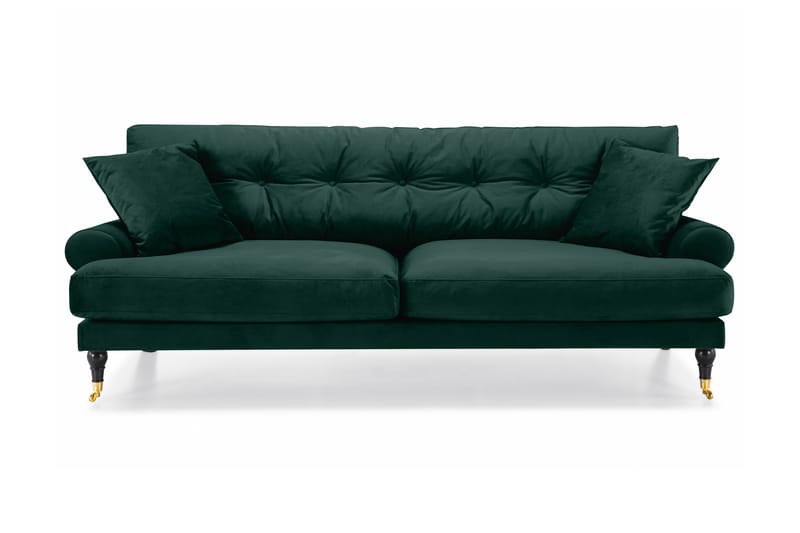 Sammetssoffa Webber 3-sits - 3 sits soffa - Howardsoffa - Sammetssoffa