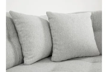 Zumar Höger U-formad Bäddsoffa 128x302 cm med Förvaring i Tyg - Grå - Möbler - Soffa - Bäddsoffa - Bäddsoffa divan
