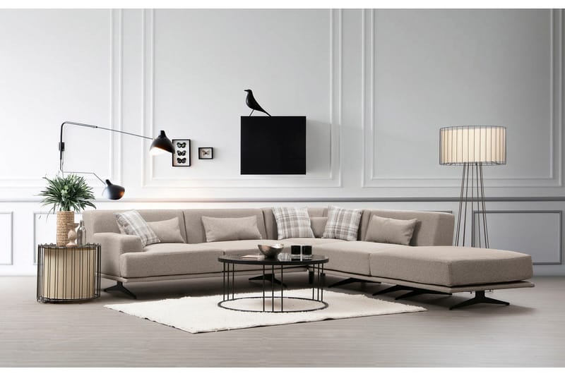 Sanroman Divansoffa - Beige - Möbler - Soffa - Divansoffa & schäslongsoffa