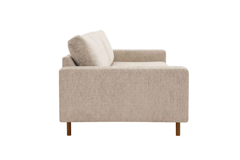 Scandi Djup 3-sits Soffa i Chenille - Beige - Möbler - Soffa - Sammetssoffa