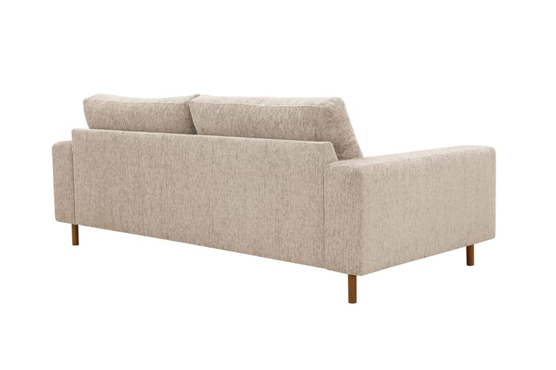 Scandi Djup 3-sits Soffa i Chenille - Beige - Möbler - Soffa - Sammetssoffa