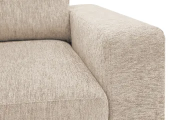 Scandi Djup 3-sits Soffa i Chenille - Beige - Möbler - Soffa - Sammetssoffa