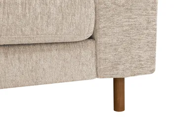 Scandi Djup 3-sits Soffa i Chenille - Beige - Möbler - Soffa - Sammetssoffa