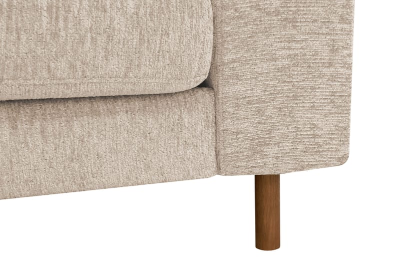 Scandi Djup 3-sits Soffa i Chenille - Beige - Möbler - Soffa - Sammetssoffa